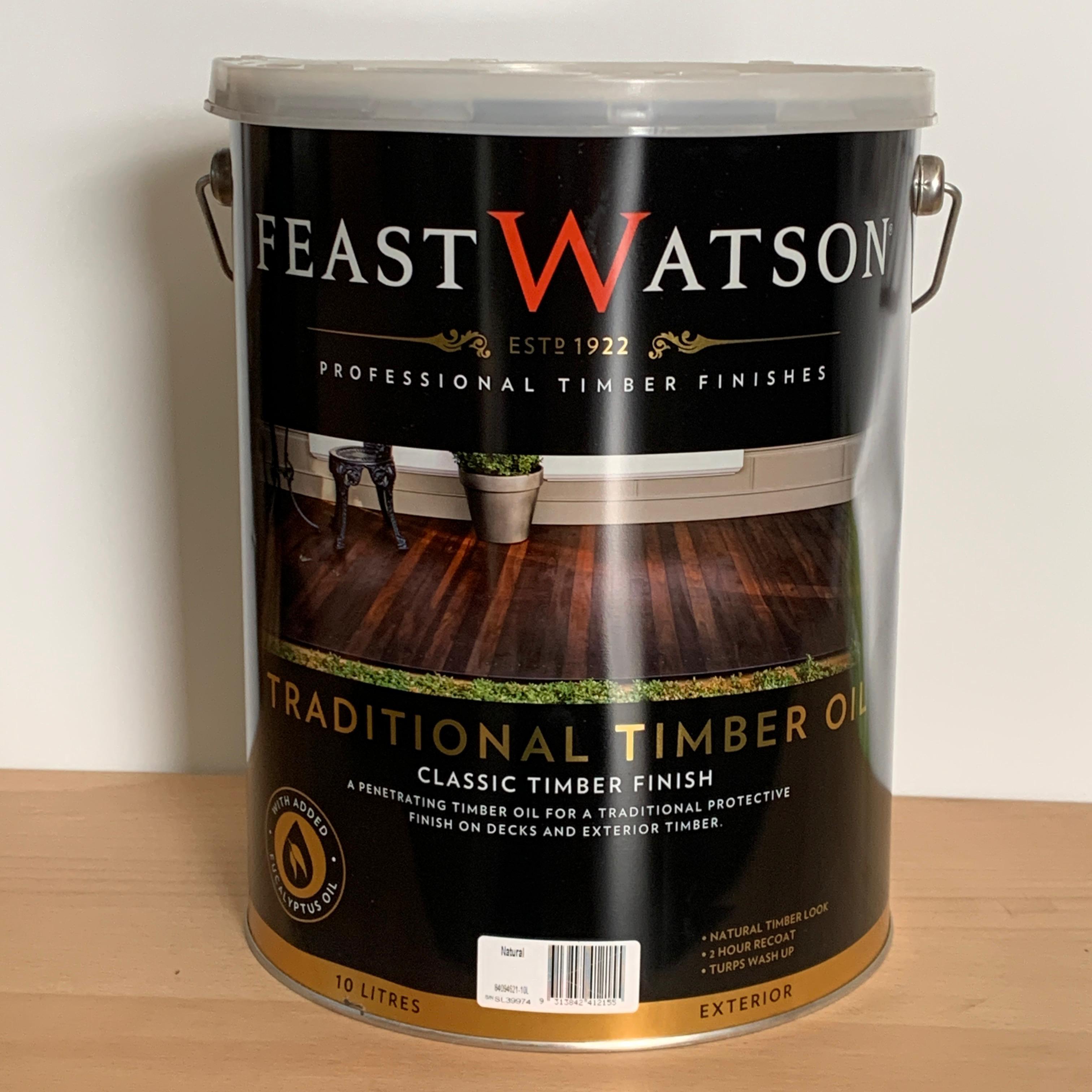 FEAST WATSON TRADITIONAL OIL 10L (NATURAL) – Green Forest Timber