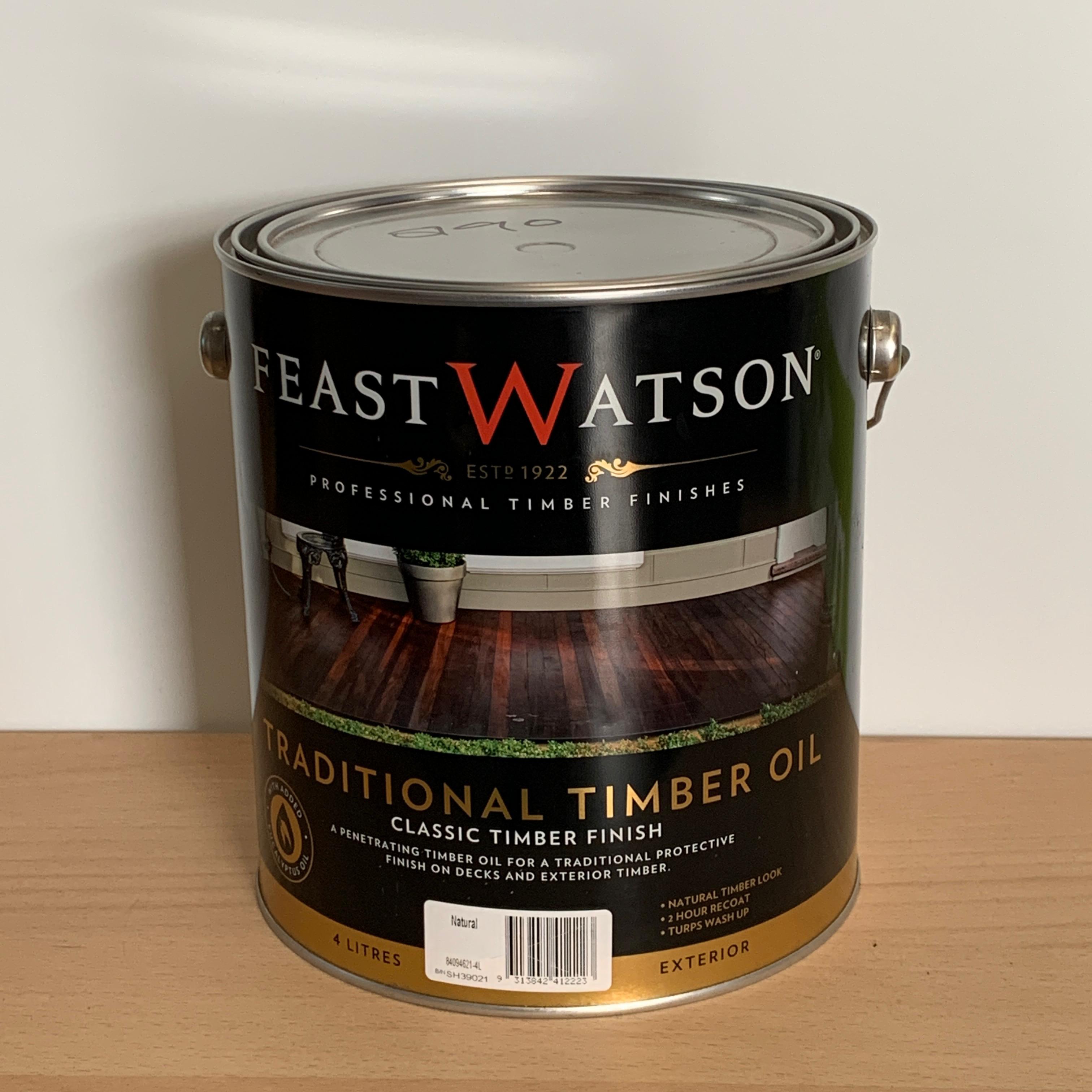 FEAST WATSON TRADITIONAL OIL 4L (NATURAL) – Green Forest Timber