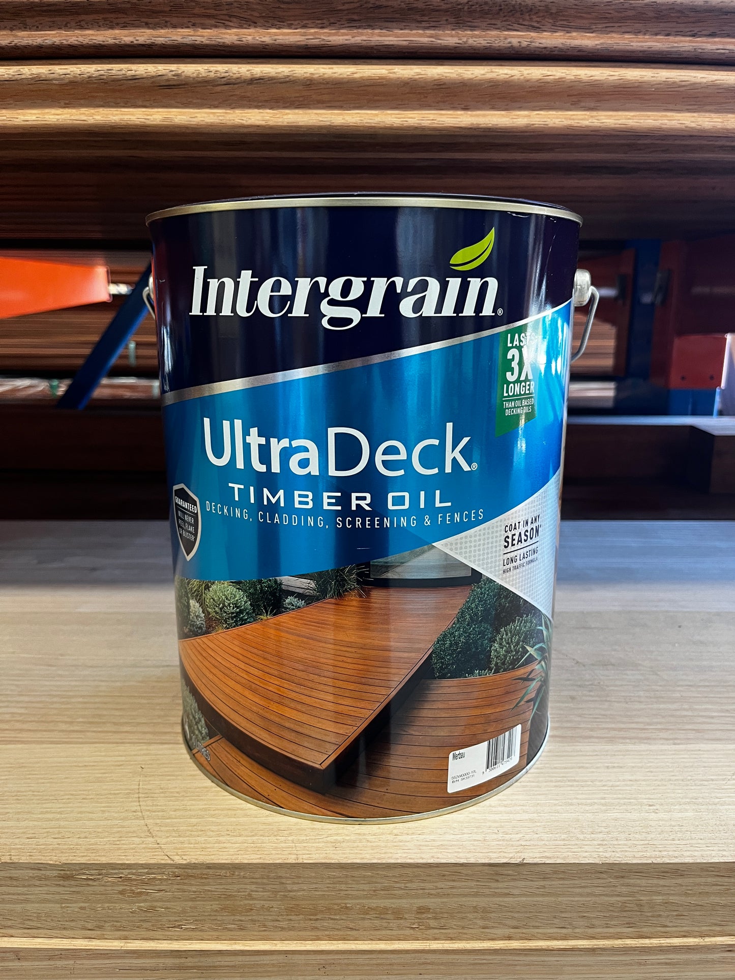 INTERGRAIN ULTRADECK TIMBER OIL (MERBAU) 10L