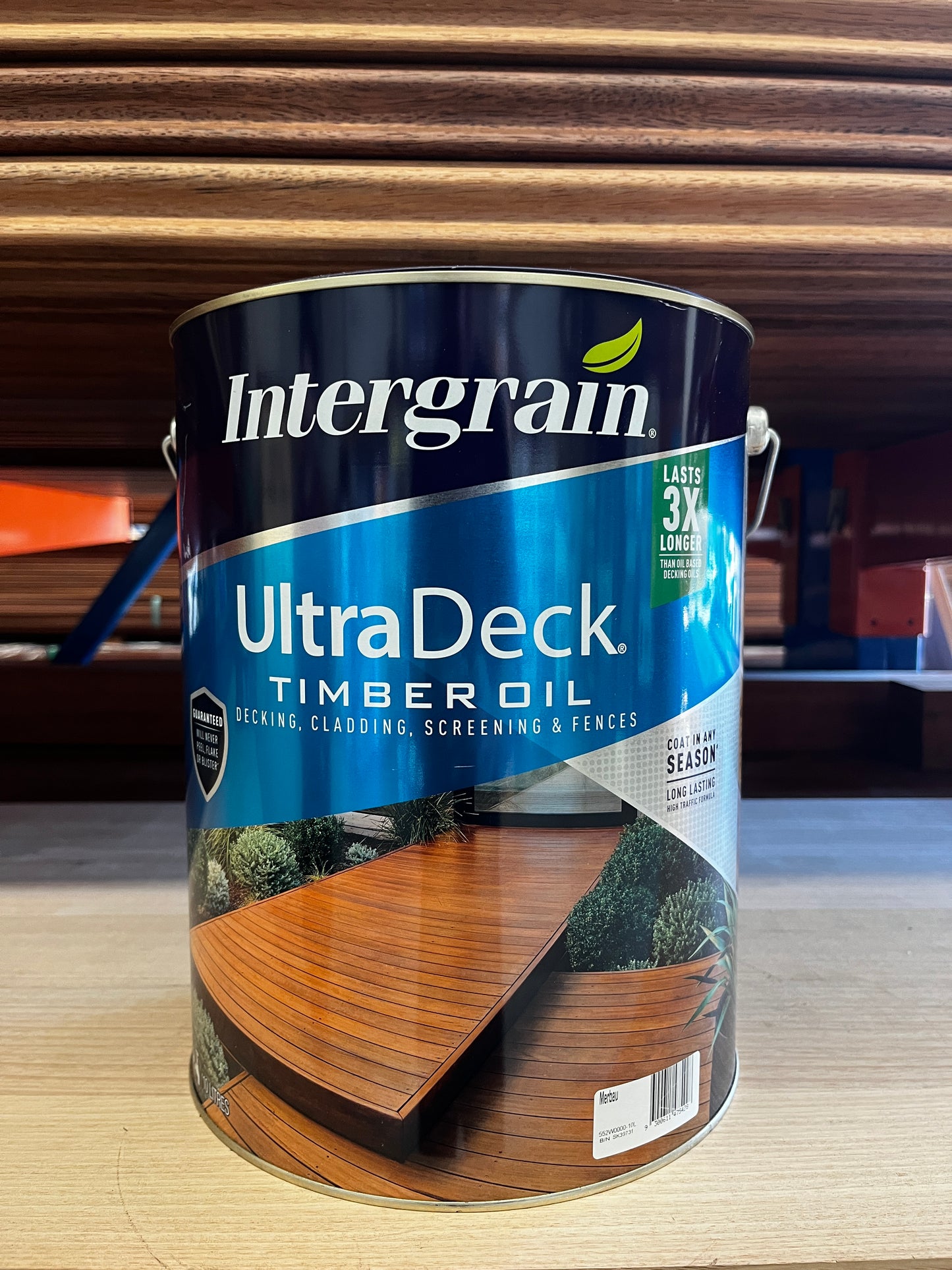 INTERGRAIN ULTRADECK TIMBER OIL (MERBAU) 10L