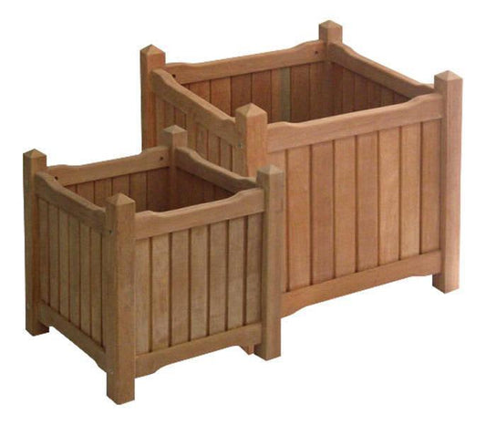 Bangkirai Planter box Victorian (Flat Pack) 40 x 40 x 44 cm