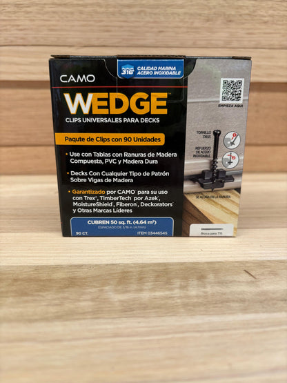 CAMO WEDGE® UNIVERSAL DECK CLIPS 90 CT. Clip Pack